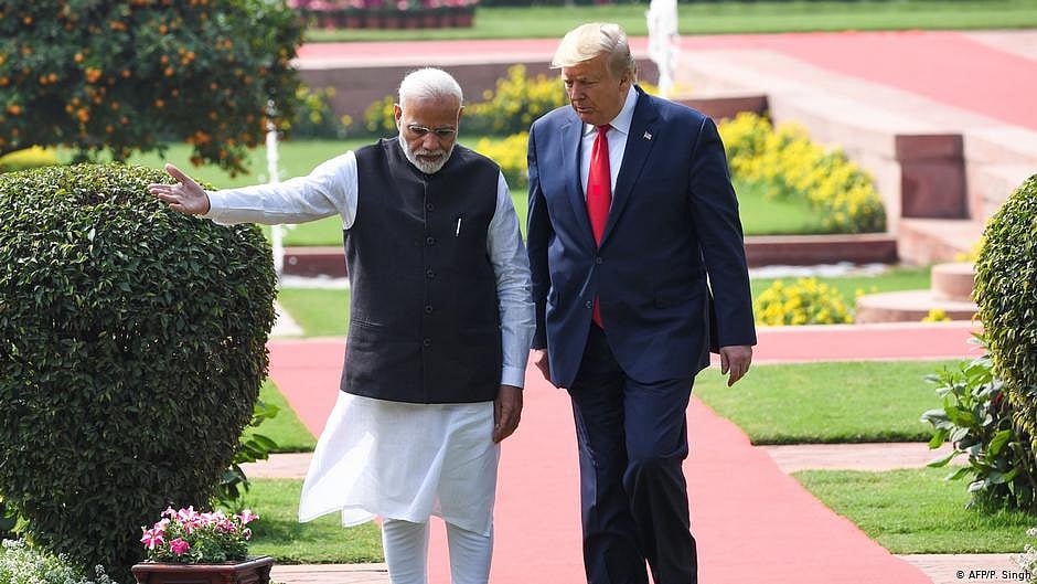 Modi and Trump in New Delhi