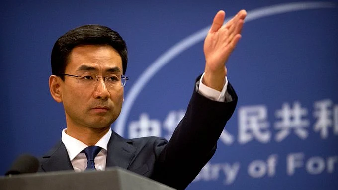 Chinese Foreign Ministry spokesman Geng Shuang (Photo courtesy: Twitter)