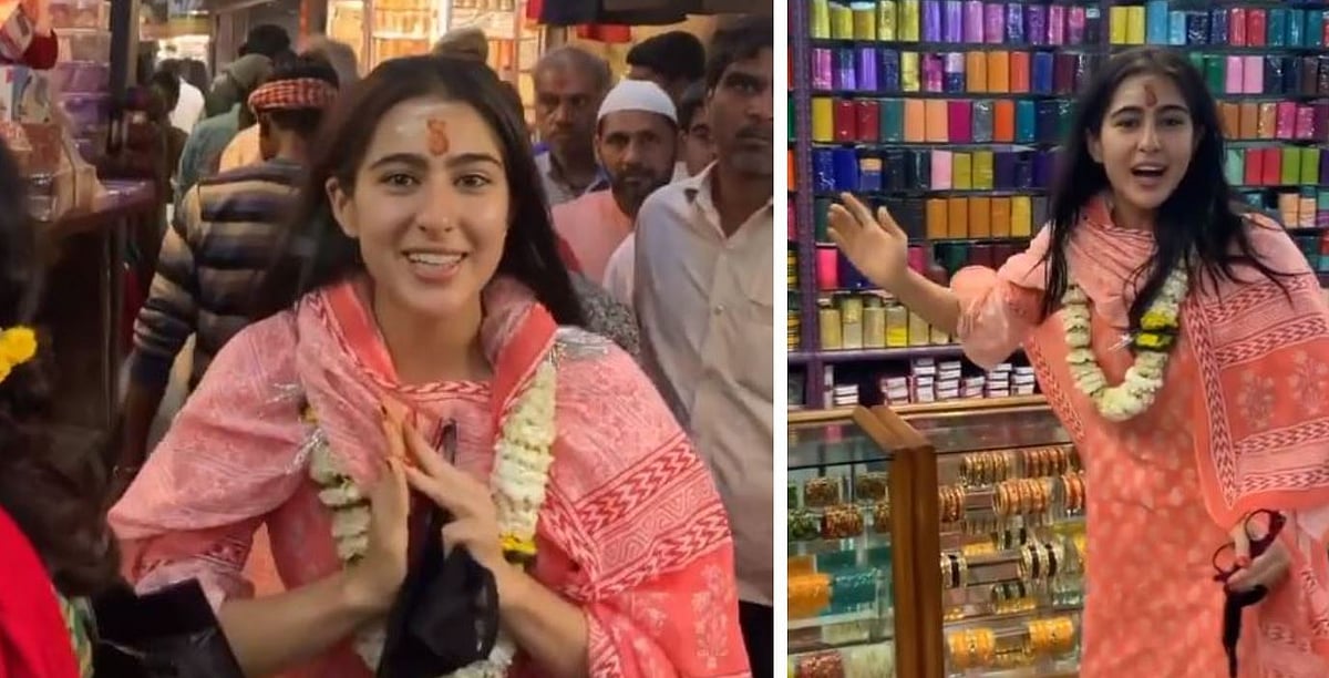 Sara Ali Khan’s  visit to Kashi Vishwanath temple triggers controversy