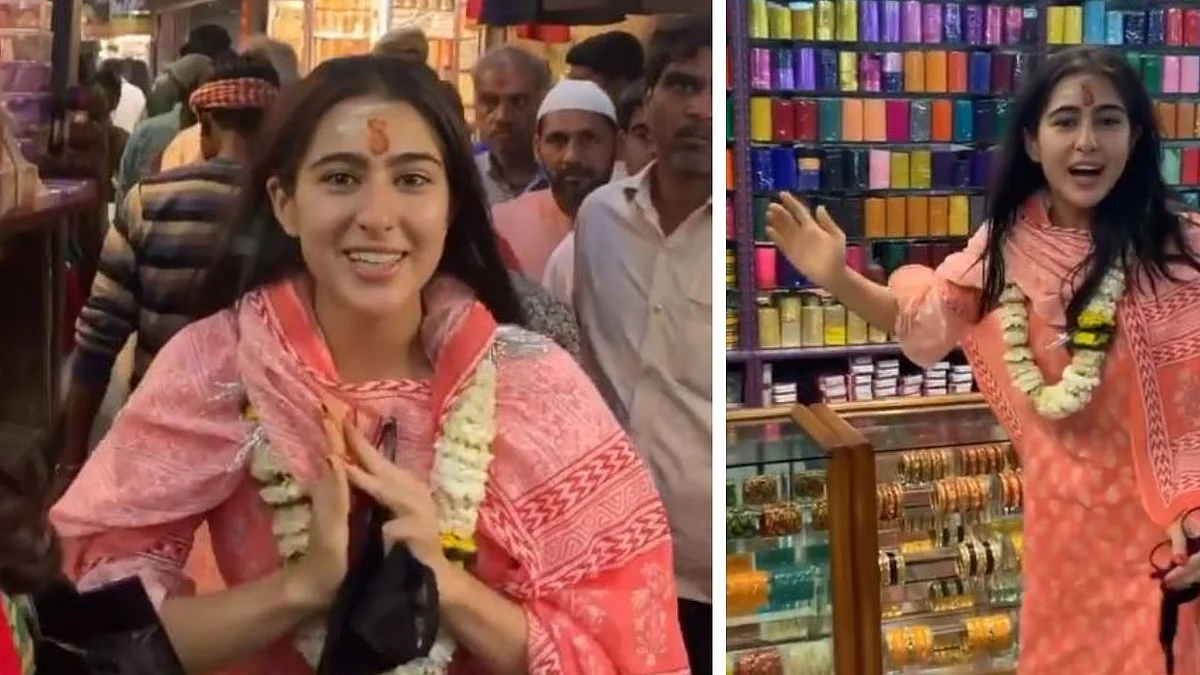 Sara Ali Khan’s  visit to Kashi Vishwanath temple triggers controversy