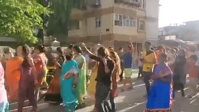  people celebrating janata curfew on streets (Photo Courtesy: Twitter)