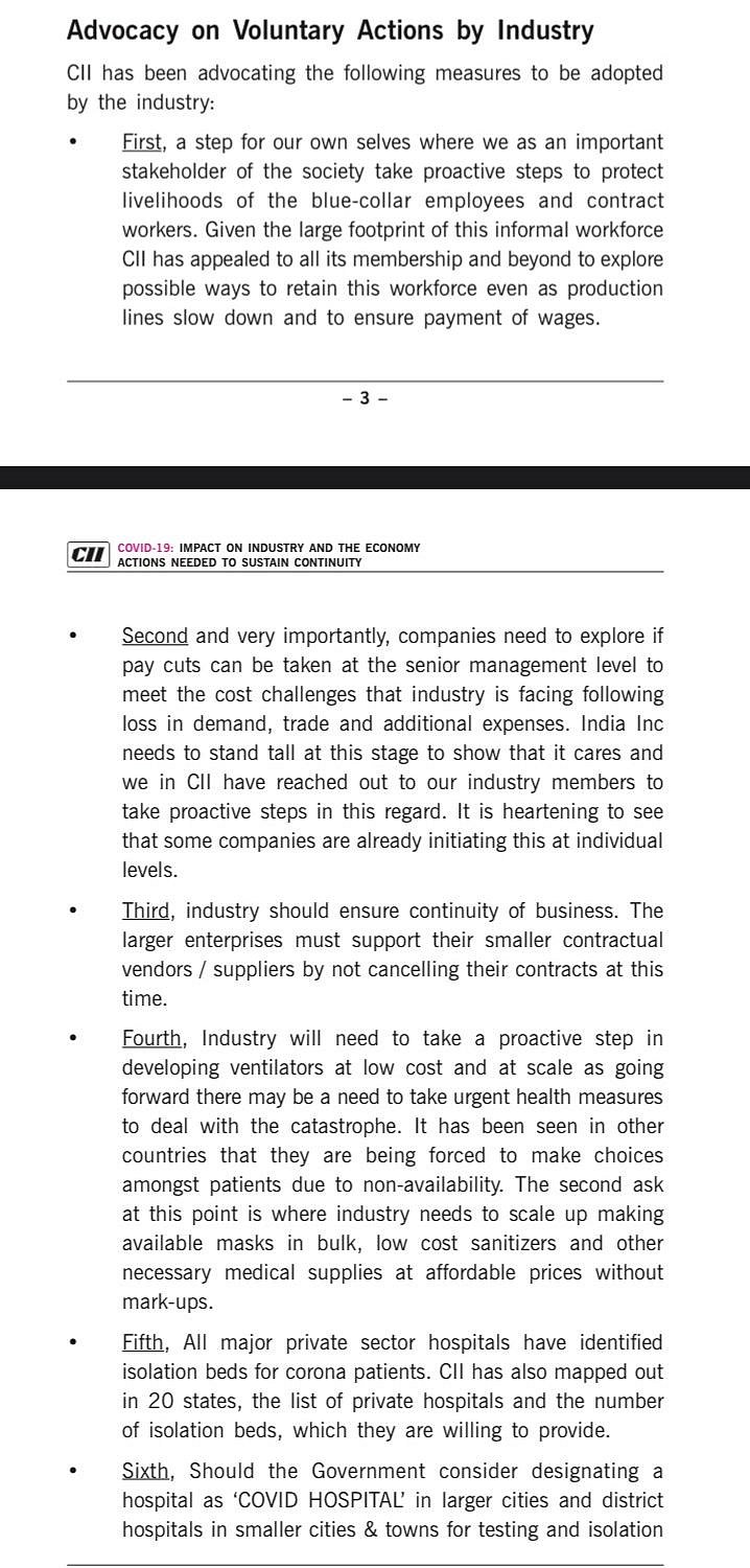 COVID-19: CII suggests to PM  Modi  fiscal support scheme of ₹2 lakh cr to avert impending economic disaster