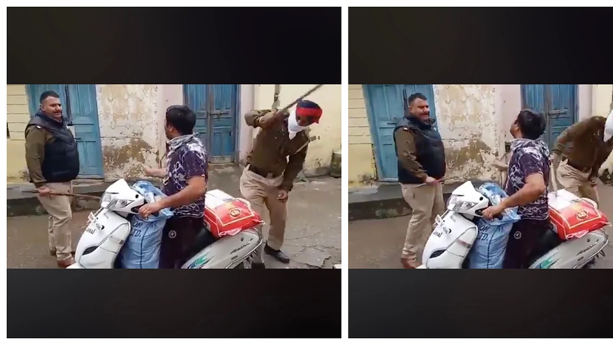 WATCH: Double whammy for common man as police harass people during coronavirus lockdown