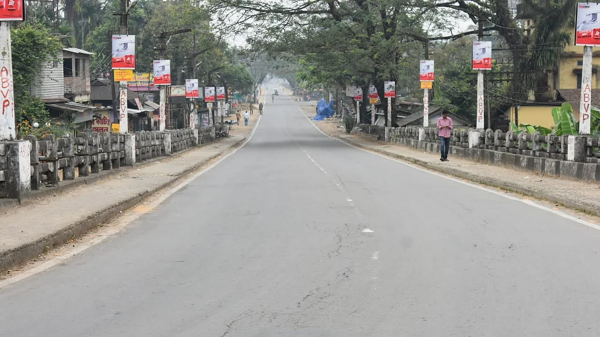 Empty roads amid Lockdown in India (Photo Courtesy: Twitter)