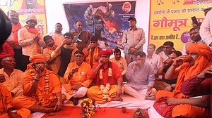 Hindu Mahasabha says ‘gaumutra’ can prevent coronavirus, but RSS cancels meet amid fear
