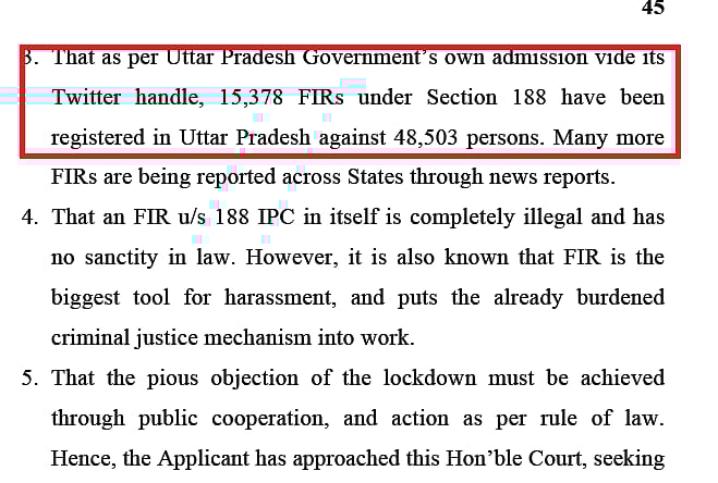 Lockdown: UP Police file 15,378 FIRs against 48,503 people, 848 FIRs in South Delhi alone