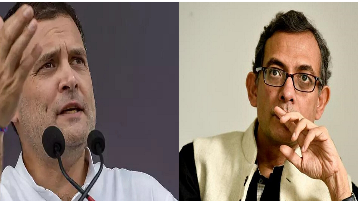 Congress leader Rahul Gandhi and Nobel laureate Abhijeet Banerjee