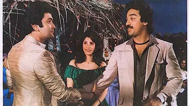 Rishi Kapoor, Kamal Haasan and Dimple Kapadia (Photo Courtesy: Twitter)