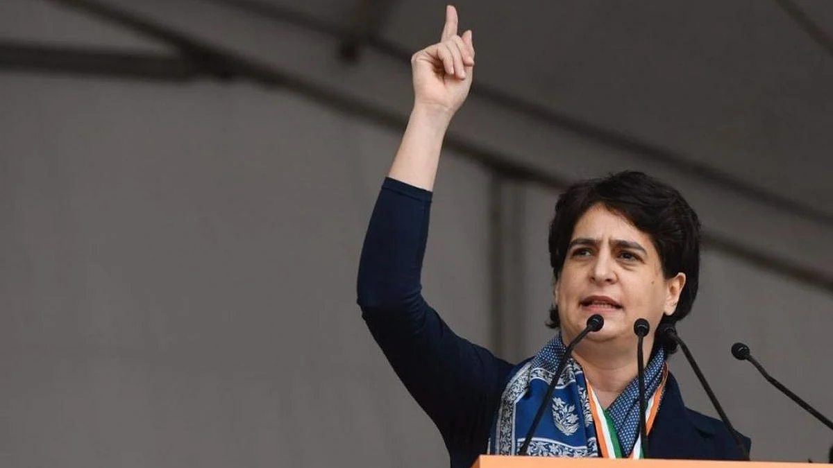 Congress leader Priyanka Gandhi (Photo Courtesy: IANS)