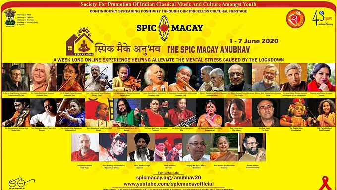 In a first, Week long SPIC MACAY Anubhav series goes on line, starts from today