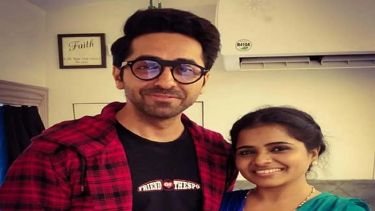 Ayushmaan Khurrana wit actress Tina Bhatia (Photo Courtesy: IANS)