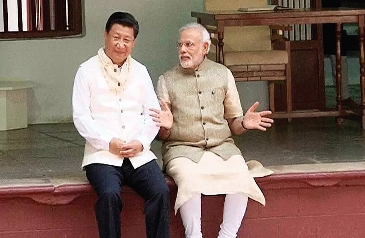 <b>Ahmedabad September, 2014</b>: Prime Minister Narendra Modi and Chinese President Xi Jinping in Ahmedabad