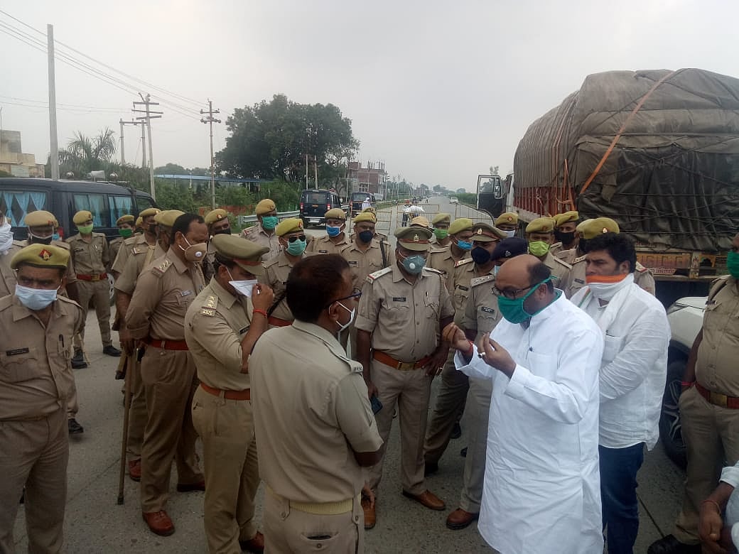 First anniversary of Sonbhadra killing: Ajay Lallu, Congress activists detained en route to Umbha village  