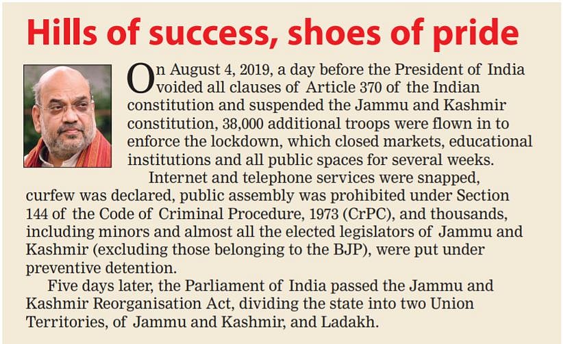 Kashmir a year after: A lot happened since August 5, 2019   