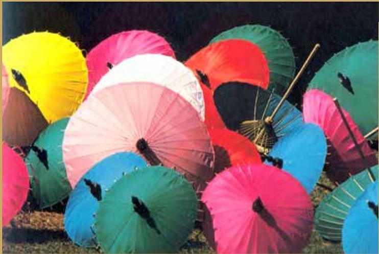 &nbsp; Silk Parasols, 1975, Bangkok, Thailand &nbsp;