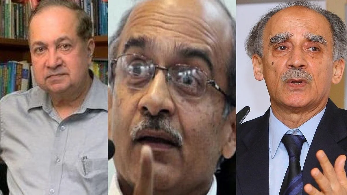 N Ram, Arun Shourie & Prashant Bhushan withdraw plea in SC against provision of Contempt of Courts Act