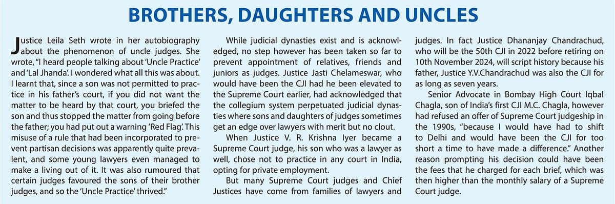 A Chief Justice of India we will never have and another we are almost certain to have  