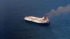IOC chartered oil tanker on fire towed away from Sri Lankan coast