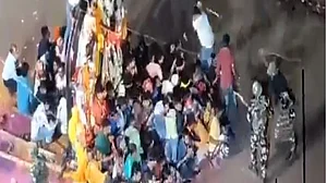 WATCH: Police lathi charge idol immersion procession in Munger, Bihar; dozens injured, at least 1 dead