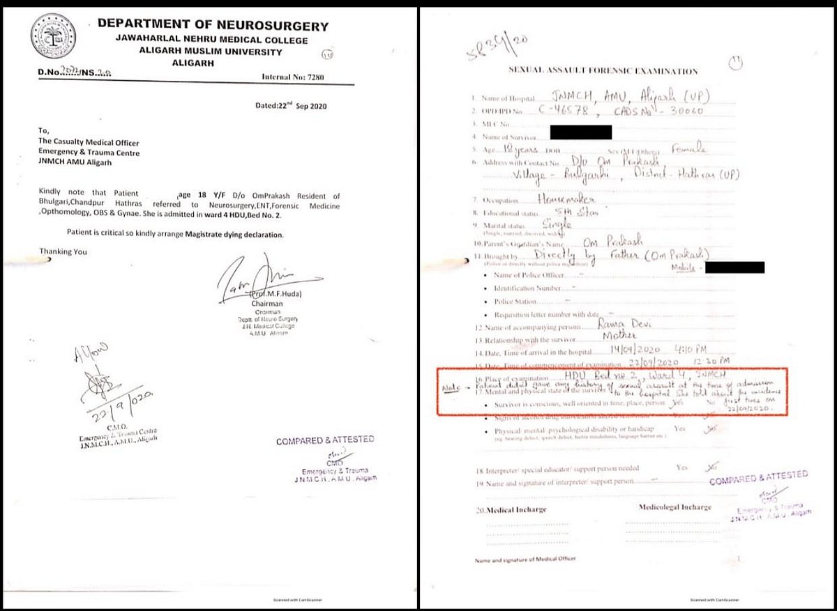 Hathras case: No meaning of FSL report after 11 days of rape, says CMO, Aligarh Hospital