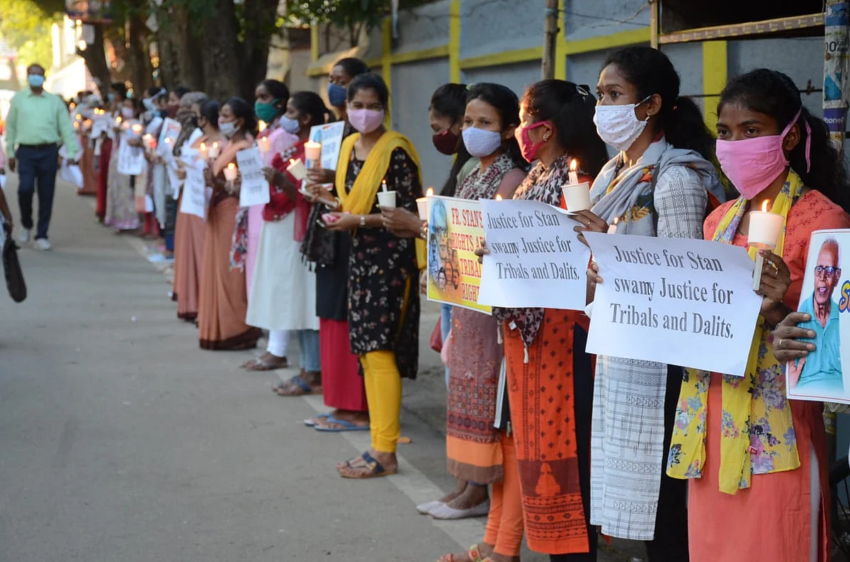 Catholics protest in Ranchi against the arrest of Fr Stan swamy