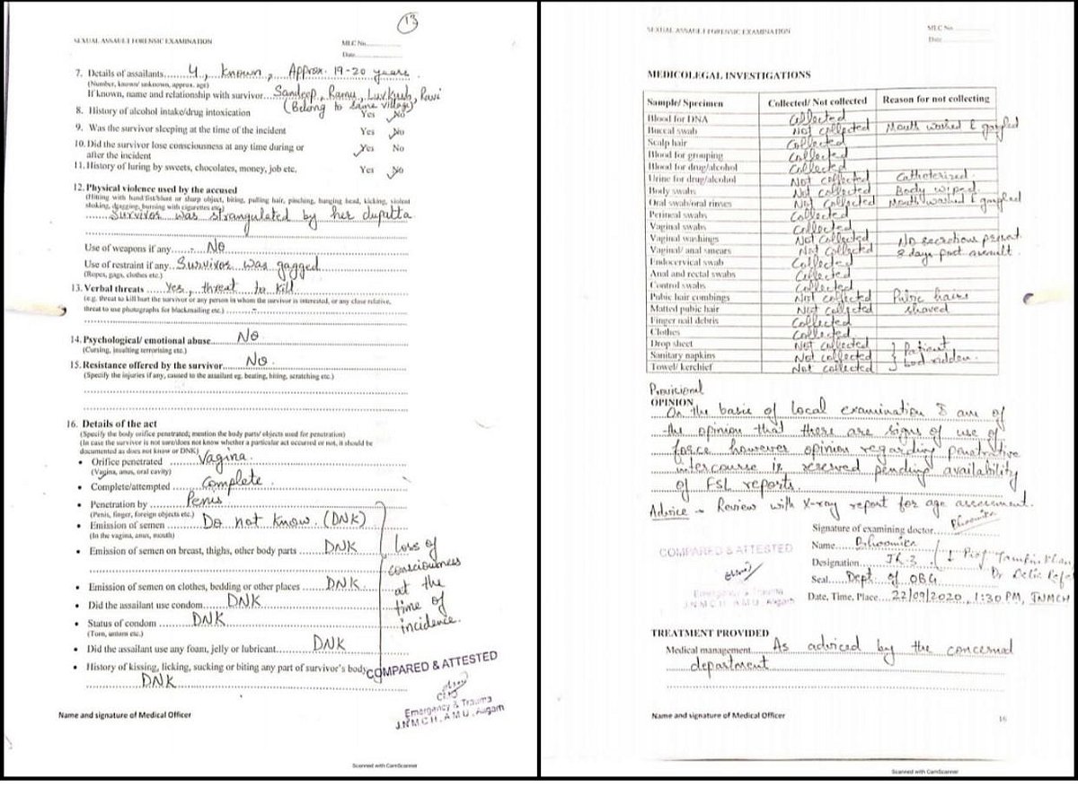 Hathras case: No meaning of FSL report after 11 days of rape, says CMO, Aligarh Hospital