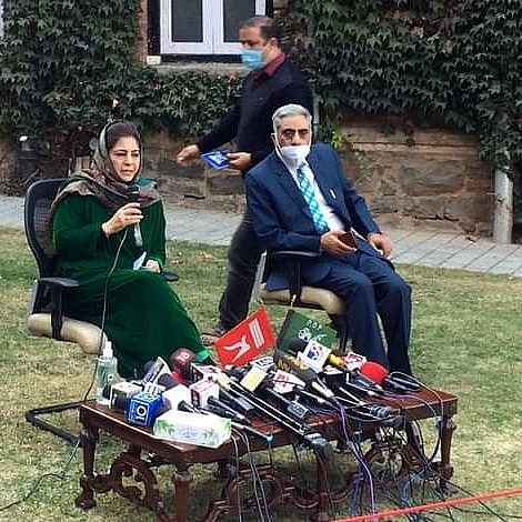 PDP Chief Mehbooba Mufti (Photo courtesy: Twitter)