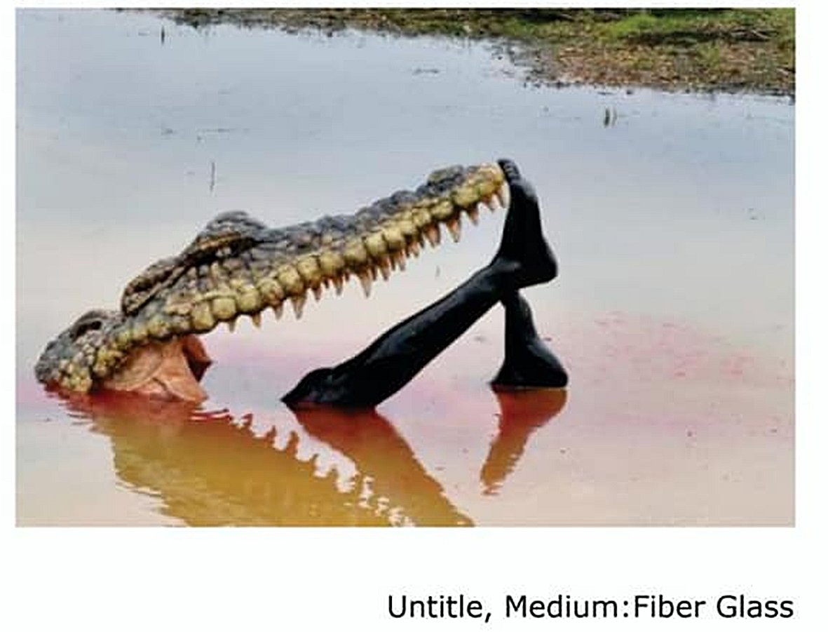 Sand artist fascinated by sand dunes of Dubai