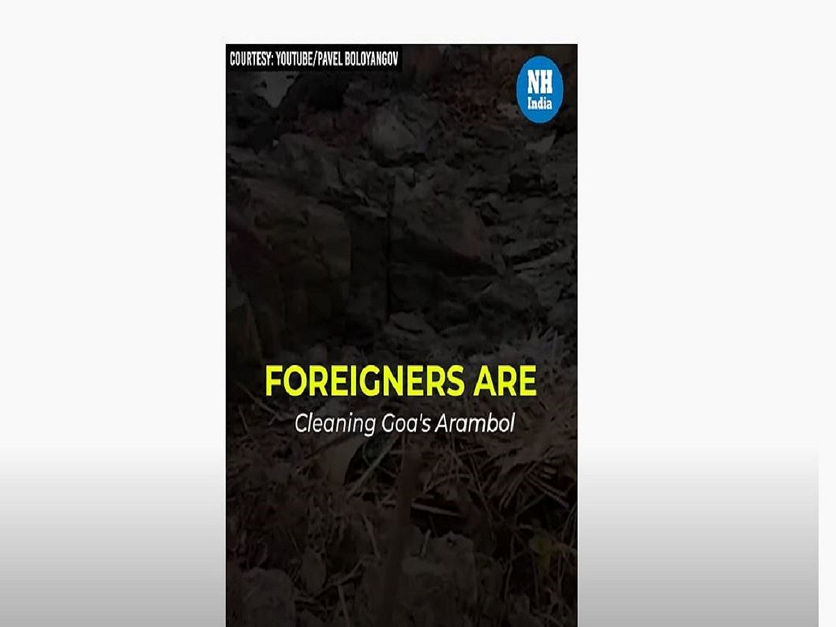 Foreigners are cleaning Goa’s Arambol