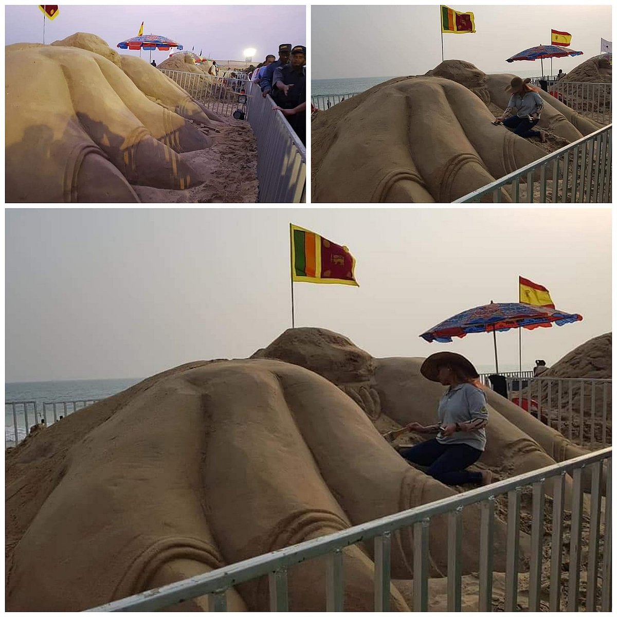 Sand artist fascinated by sand dunes of Dubai