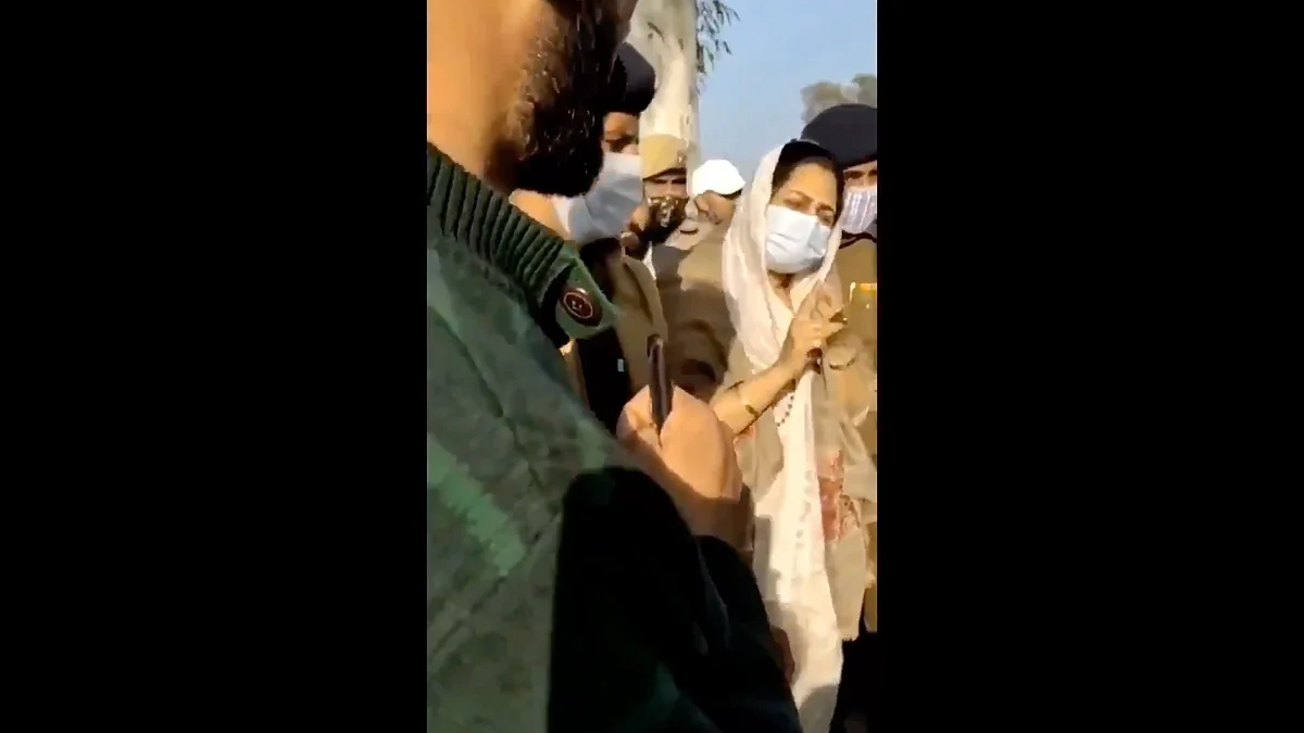 WATCH: BJP MP Sunita Duggal shown black flags in Haryana, asked to resign by protesting farmers