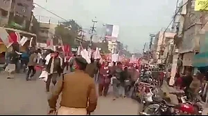 WATCH: Farmers’ protest in Patna lathi charged by police, several injured