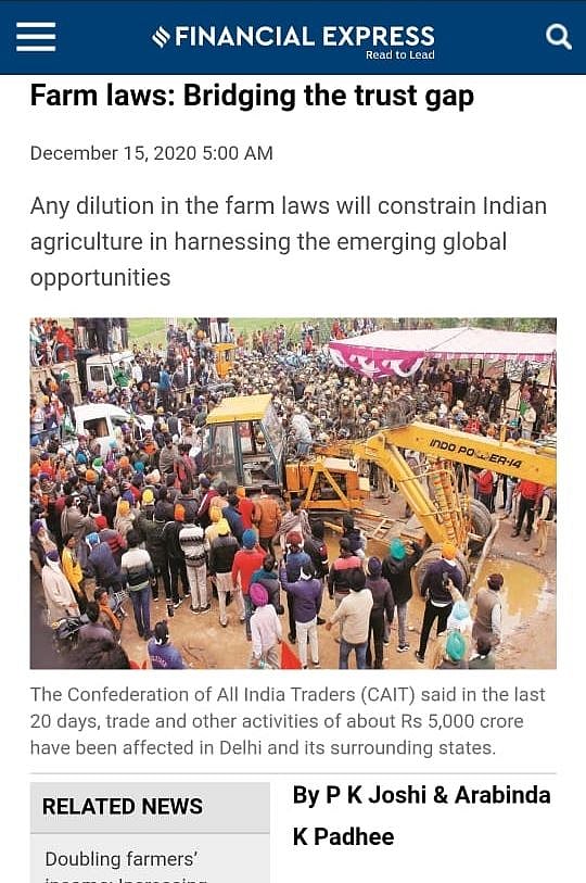 SC committee members backed farm laws, called protest ‘misguided; stay  isn’t a solution: AIKSCC