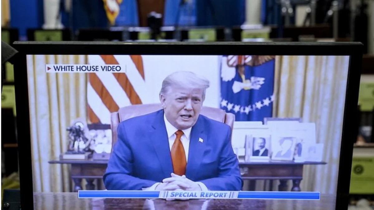 In Oval Office video, Trump unequivocally condemns Capitol Hill violence