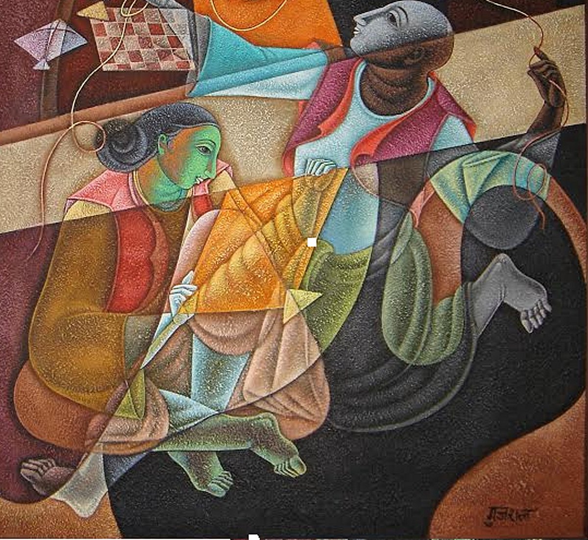 A luxury art exhibition featuring Indian master artists