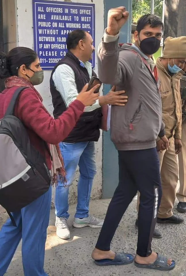 Journalist Mandeep Punia (Photo courtesy: Twitter