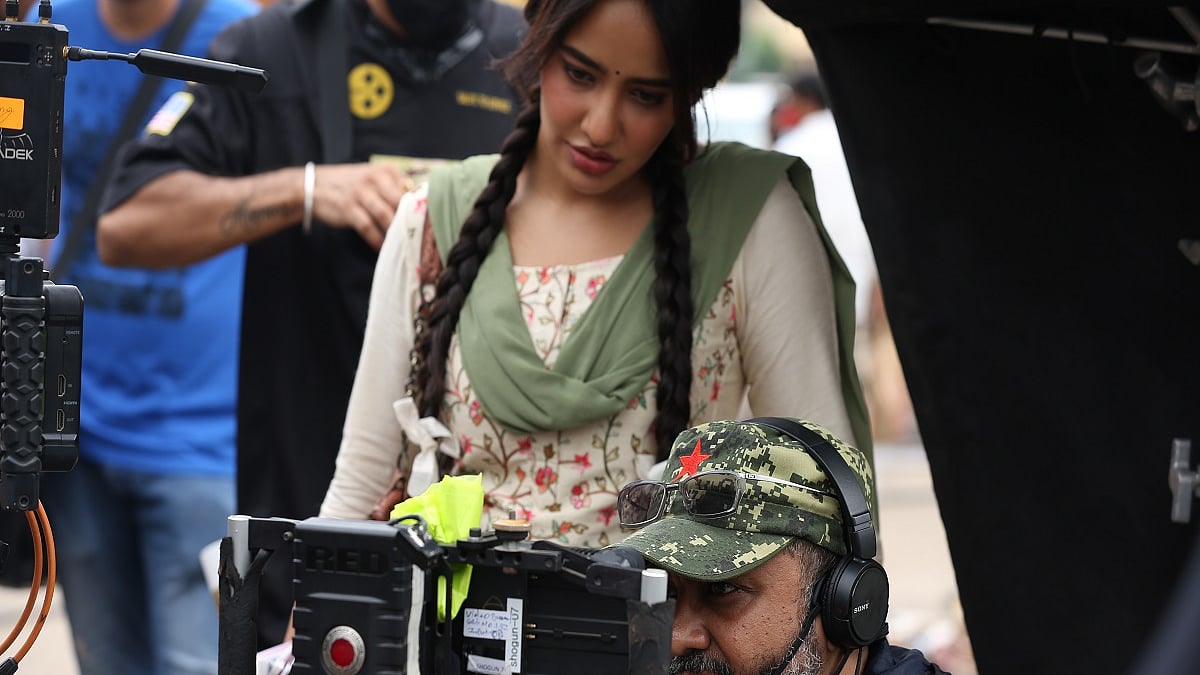 Director Indrajit Nattoji on the sets of ‘Afat-e-Ishq