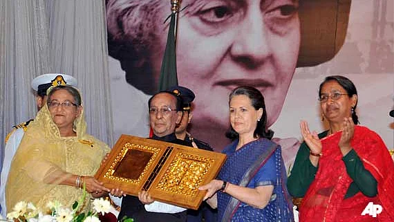 Bangladesh honoured its biggest benefactor Indira Gandhi in 2011, 40 years after liberation