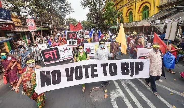‘No Vote To BJP’ echoes in Kolkata, to be heard across Bengal