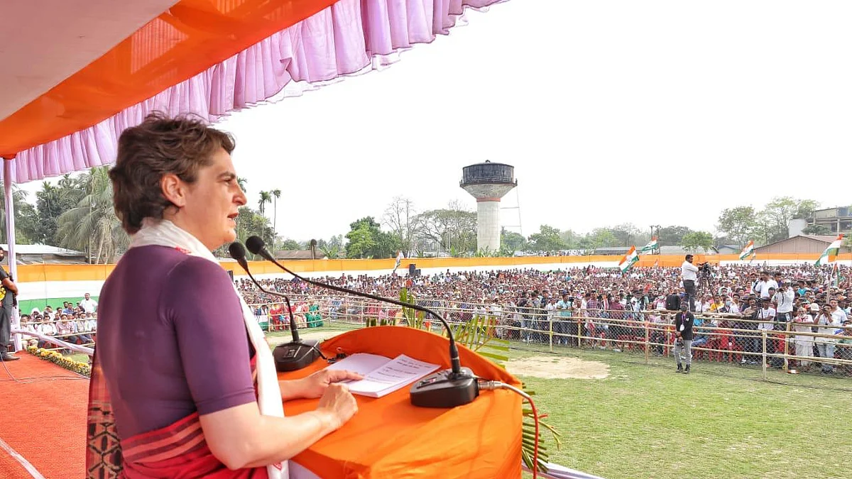 Priyanka Gandhi attacks BJP, PM Modi on lack of empathy for Assam