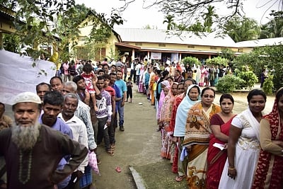 Nearly 79 % polling till 5 p.m. in Assam, polling largely peaceful  