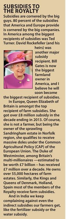 What India is doing today to Agriculture was done by the West with disastrous consequences