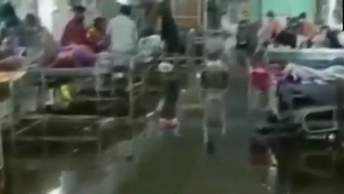 Darbhanga Medical College and Hospital, Bihar (Screen grab from the video)