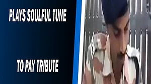 ITBP constable plays soulful tune to pay tribute to Corona Warriors