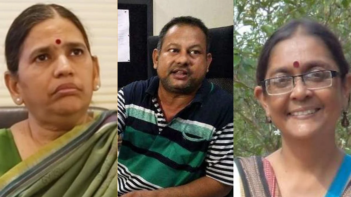 (From Left to RIght) Sudha Bhardwaj, Surendra Gadling, Shoma Sen