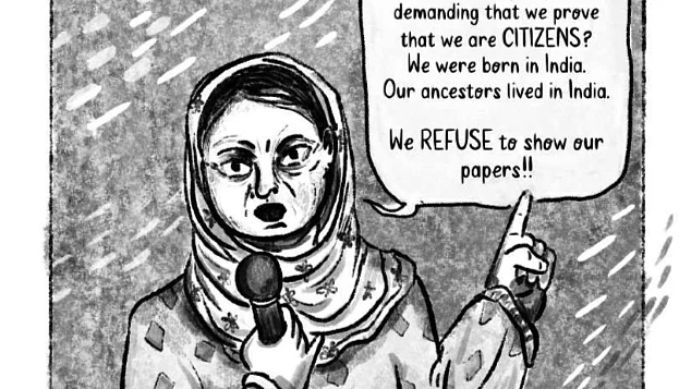 The phenomenon of Shaheen Bagh in sketches