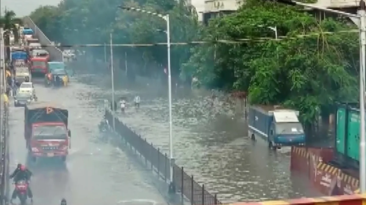 Heavy rains in parts of Mumbai; local train services hit due to water-logging