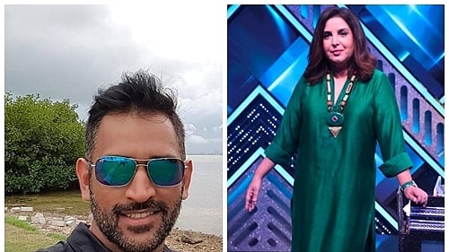 MS Dhoni and Farah Khan