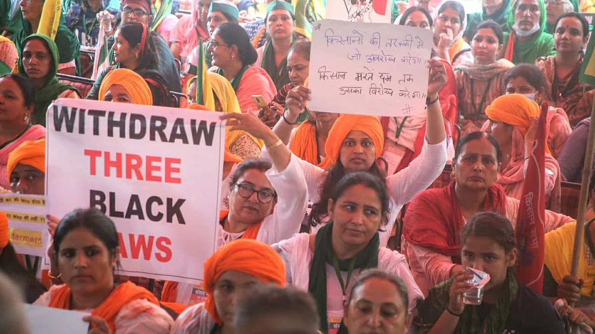 Active participation of women in farmers’ protests against farm laws exposes govt’s false narrative