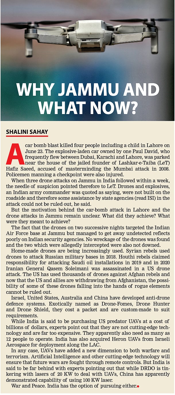 Unmanned threats from the sky: what Drone attacks mean for India